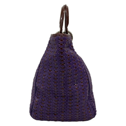 Dior Christian Dior Tote Bag - Purple Braided Leather