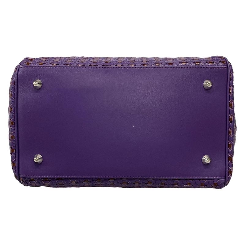 Dior Christian Dior Tote Bag - Purple Braided Leather