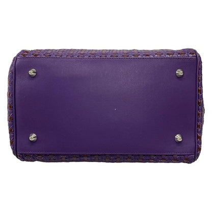 Dior Christian Dior Tote Bag - Purple Braided Leather