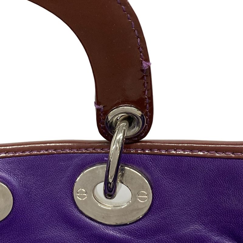 Dior Christian Dior Tote Bag - Purple Braided Leather