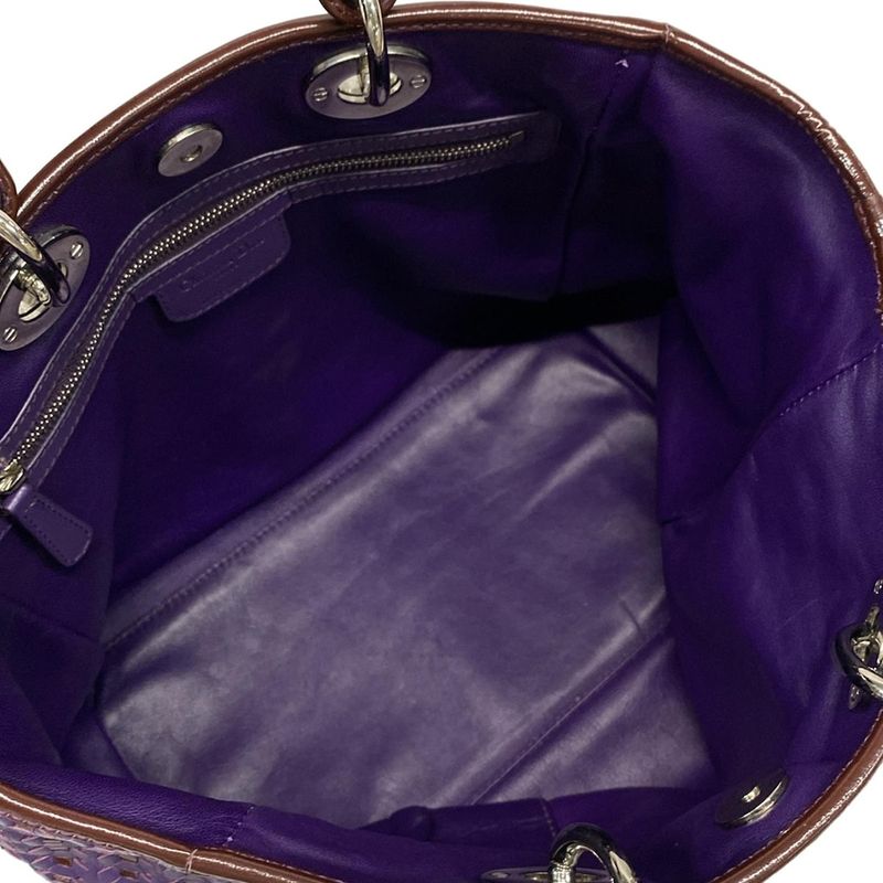 Dior Christian Dior Tote Bag - Purple Braided Leather