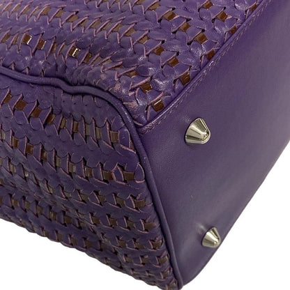 Dior Christian Dior Tote Bag - Purple Braided Leather