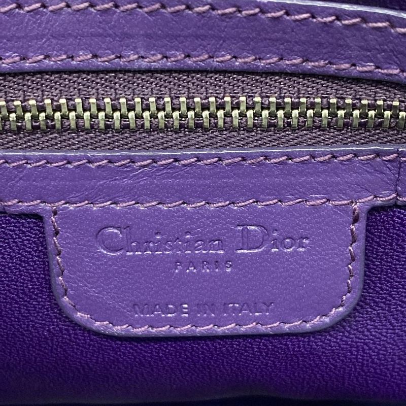 Dior Christian Dior Tote Bag - Purple Braided Leather