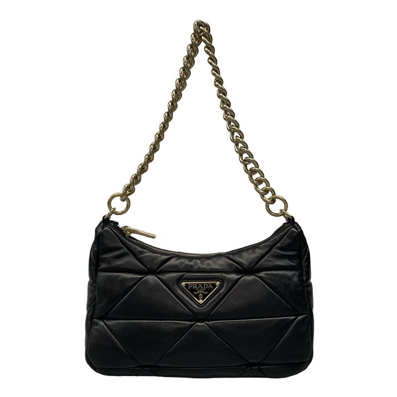 Prada Shoulder Bag Excellent Condition - 1bc157 Black Chain Shoulder Detachable