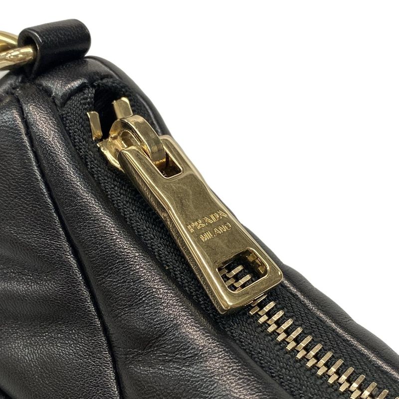 Prada Shoulder Bag Excellent Condition - 1bc157 Black Chain Shoulder Detachable