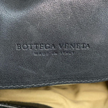 Bottega Veneta Shoulder Bag Intrecciato 199751 Black Leather