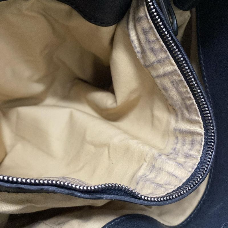 Bottega Veneta Shoulder Bag Intrecciato 199751 Black Leather