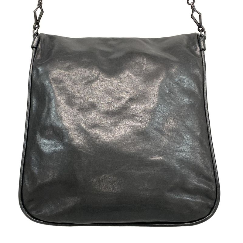 Bottega Veneta Shoulder Bag Intrecciato 199751 Black Leather