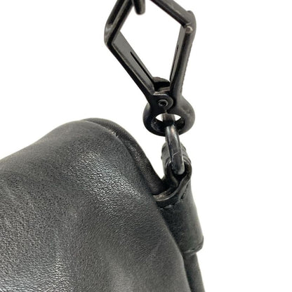 Bottega Veneta Shoulder Bag Intrecciato 199751 Black Leather