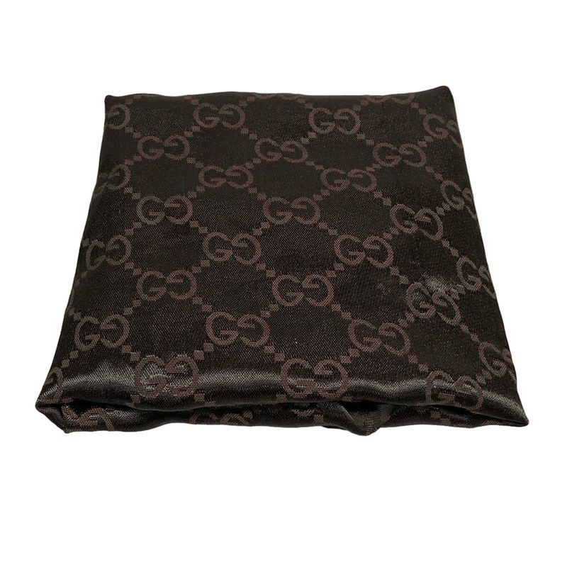 Gucci Shoulder Bag Abby GG Pattern 130738 Black Leather