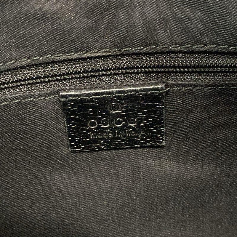 Gucci Shoulder Bag Abby GG Pattern 130738 Black Leather