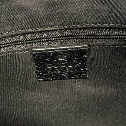 Gucci Shoulder Bag Abby GG Pattern 130738 Black Leather