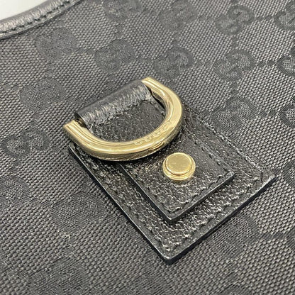 Gucci Shoulder Bag Abby GG Pattern 130738 Black Leather