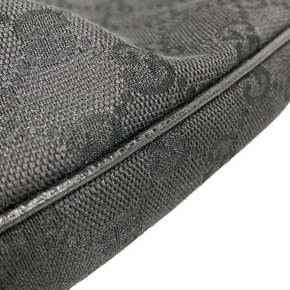 Gucci Shoulder Bag Abby GG Pattern 130738 Black Leather