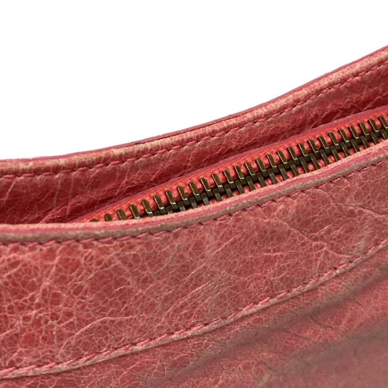 Balenciaga Shoulder Bag the Hip 242803 Pink Leather