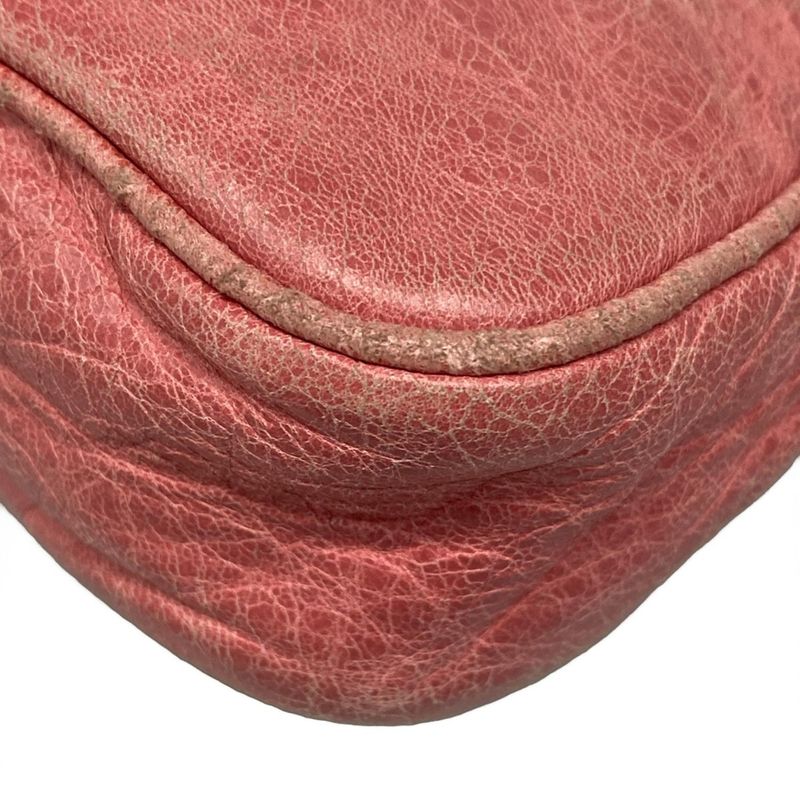 Balenciaga Shoulder Bag the Hip 242803 Pink Leather