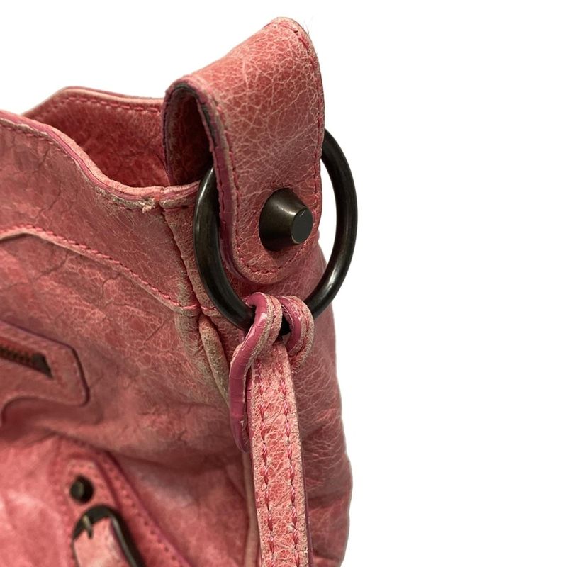 Balenciaga Shoulder Bag the Hip 242803 Pink Leather