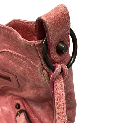 Balenciaga Shoulder Bag the Hip 242803 Pink Leather