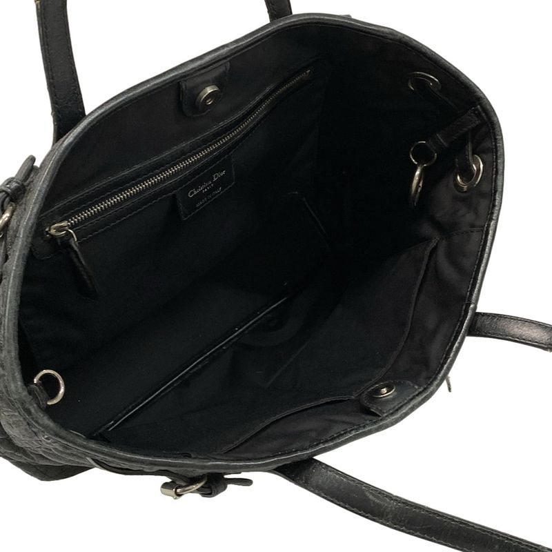 Dior Christian Dior Tote Bag Panarea Black Leather