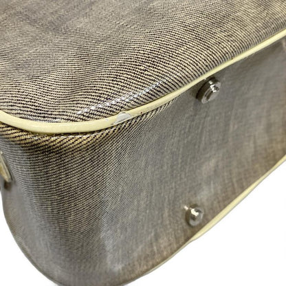 Dior Christian Dior Handbag Double Saddle Bag Gray and Ivory Leather