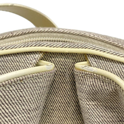 Dior Christian Dior Handbag Double Saddle Bag Gray and Ivory Leather