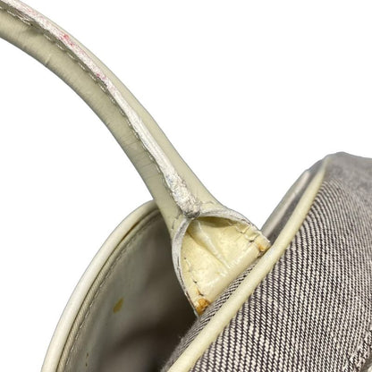 Dior Christian Dior Handbag Double Saddle Bag Gray and Ivory Leather