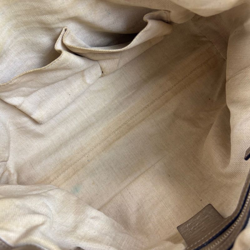 Gucci 2way Shoulder Bag with Tassel Charm Bella Bamboo Mini Tote Handbag Brown