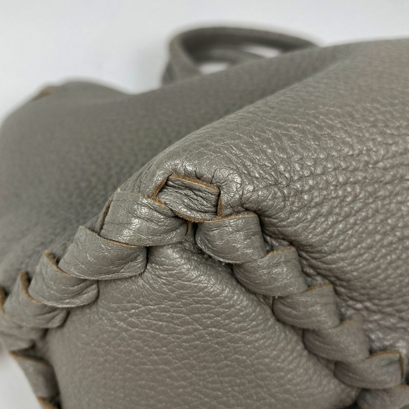 Bottega Veneta Veneta Intrecciato Handbag 2way Shoulder Bag Handbag Leather Gray