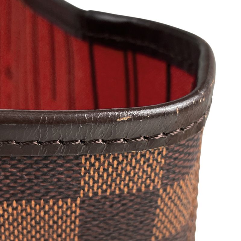 Louis Vuitton Neverfull MM Shoulder Bag Shopping Tote Bag Damier Brown N51105