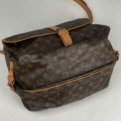 Louis Vuitton Saumur 35 Crossbody Shoulder Bag Monogram Brown M42254 Women