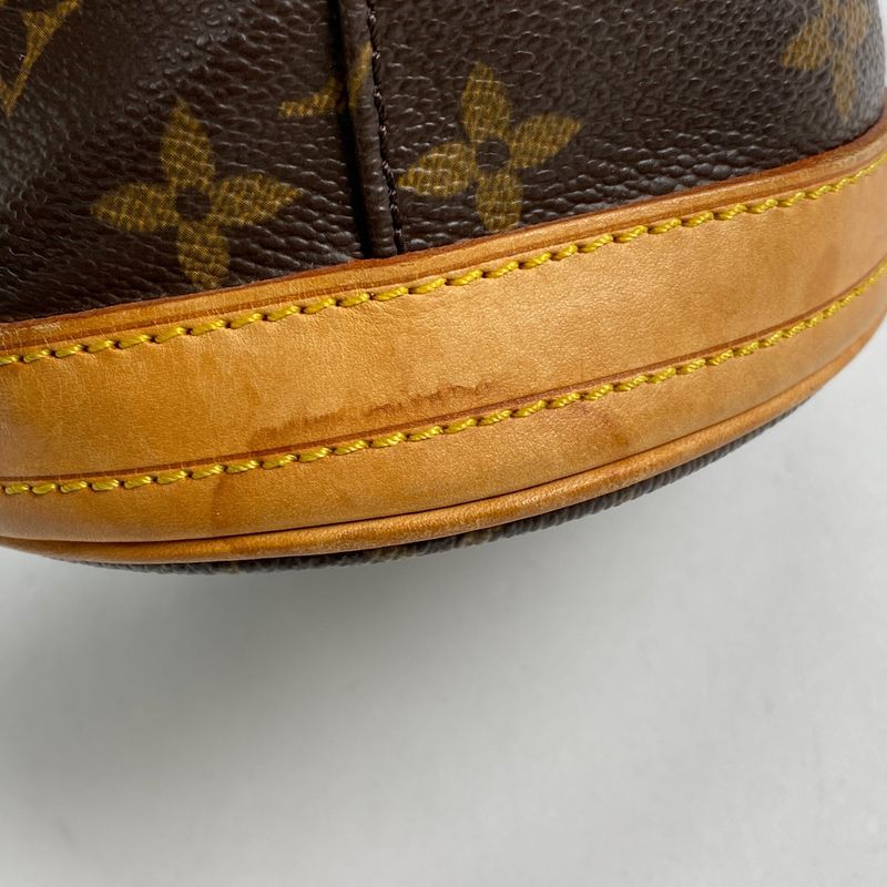 Louis Vuitton Petit Bucket PM Shoulder Bag Bucket Shape Tote Bag Monogram Brown