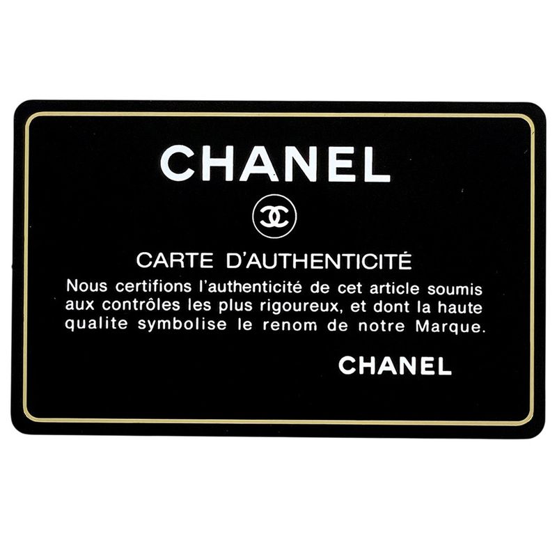 Chanel Coco Mark Chain Handbag Matelasse Tote Bag Caviar Skin Black Women