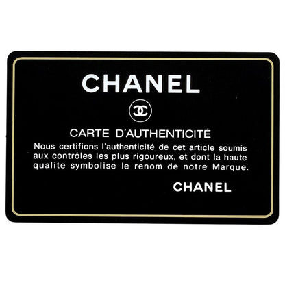 Chanel Coco Mark Chain Handbag Matelasse Tote Bag Caviar Skin Black Women