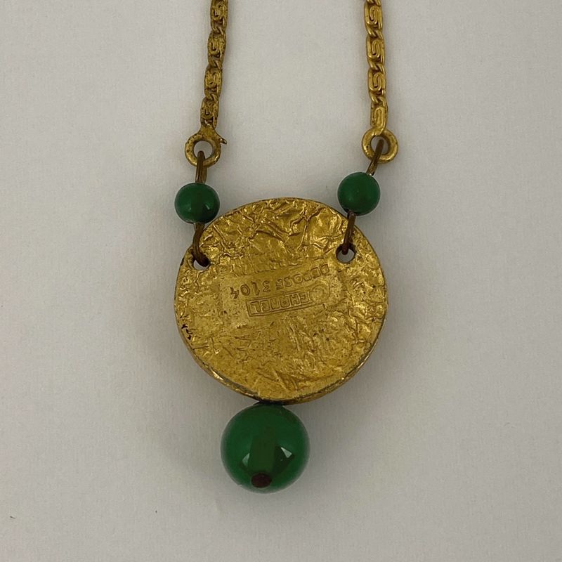 Chanel Design Necklace GP Gold Ladies