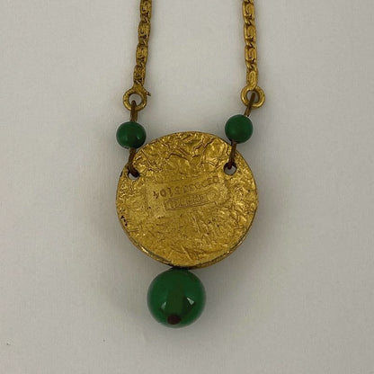 Chanel Design Necklace GP Gold Ladies