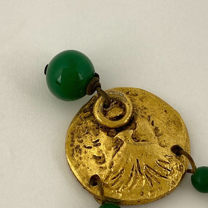 Chanel Design Necklace GP Gold Ladies