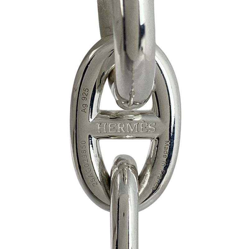 Hermes Chaine D'ancre TGM 13-Frame Bracelet Silver 925 Silver Ladies