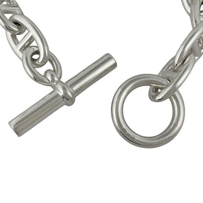 Hermes Chaine D'ancre TGM 13-Frame Bracelet Silver 925 Silver Ladies