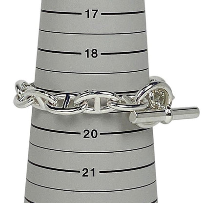 Hermes Chaine D'ancre TGM 13-Frame Bracelet Silver 925 Silver Ladies
