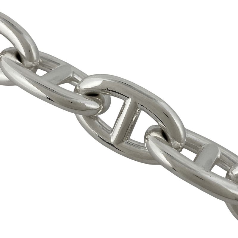 Hermes Chaine D'ancre TGM 13-Frame Bracelet Silver 925 Silver Ladies