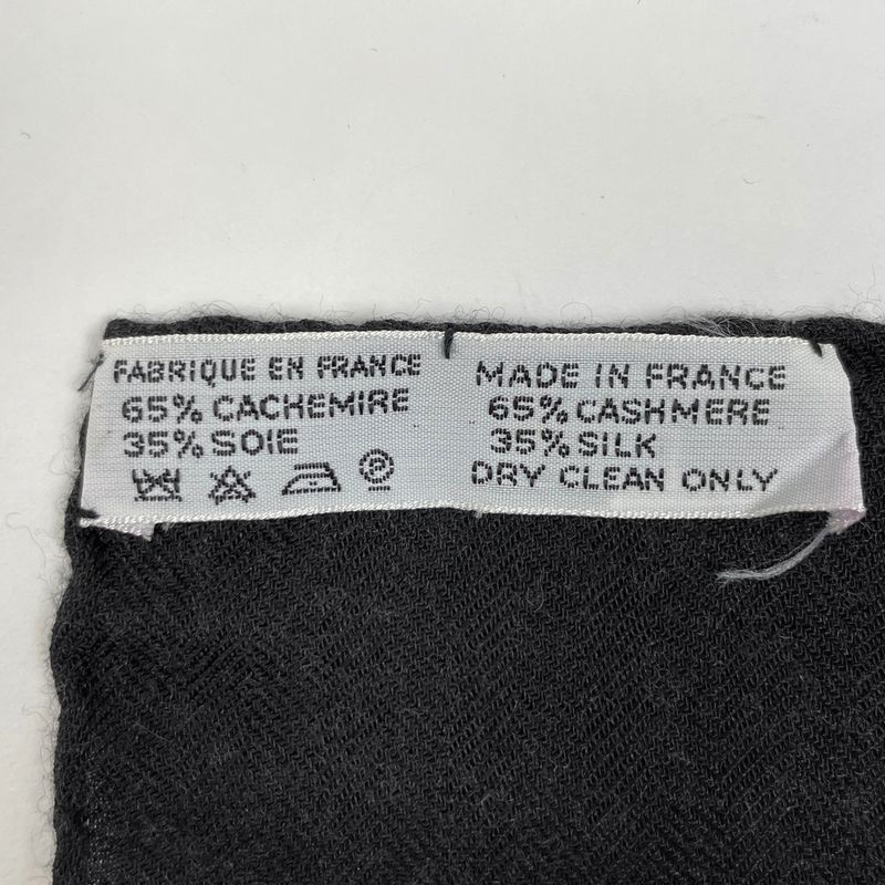 Hermes Carré 90 Les Legendes de L'arbre Wooden Legend Scarf Cashmere Silk Black