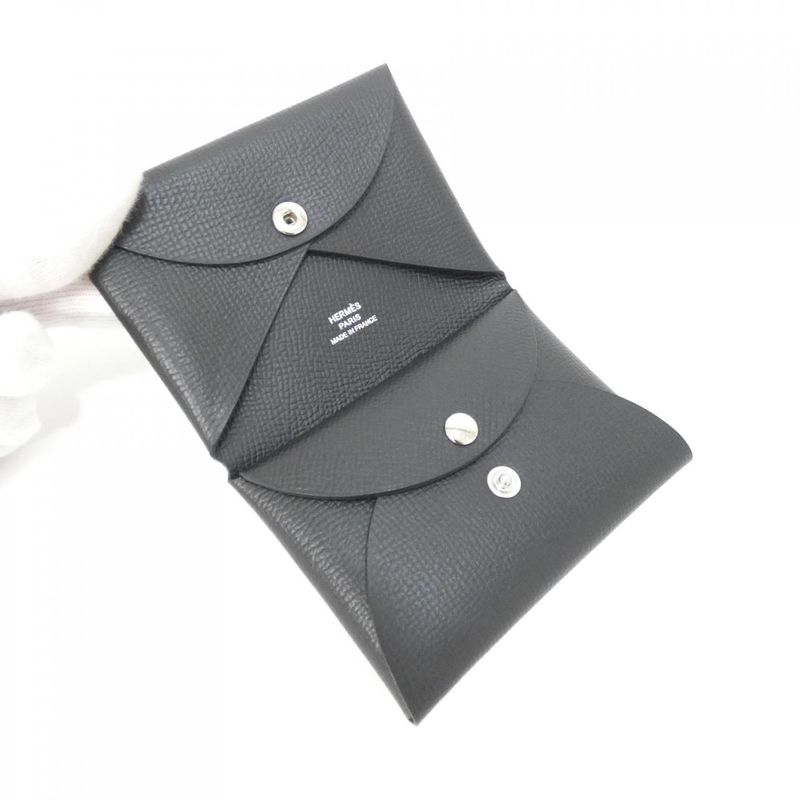 Hermes Calvi Duo 083035ck Coin Case