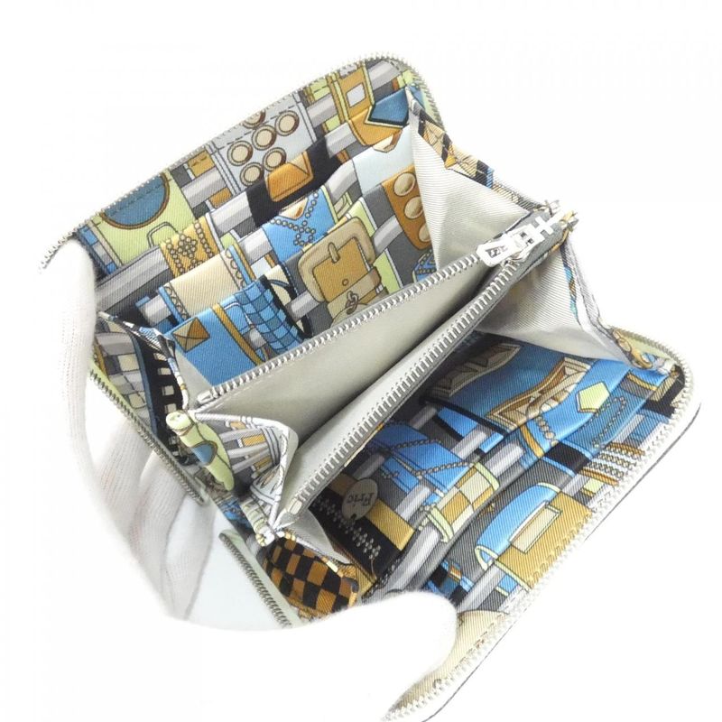 Hermes Collier DE Chien Silk In Compact 067389ck Wallet