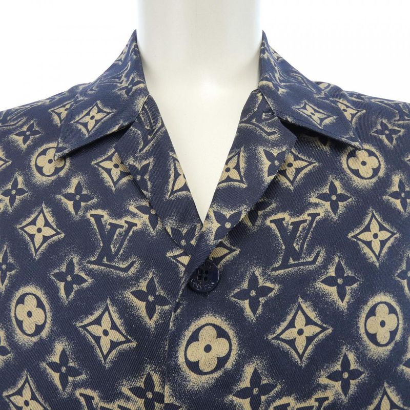 Louis Vuitton Monogram Silk Shorts Short Sleeve Shirt Hps34wz49 S Shirt