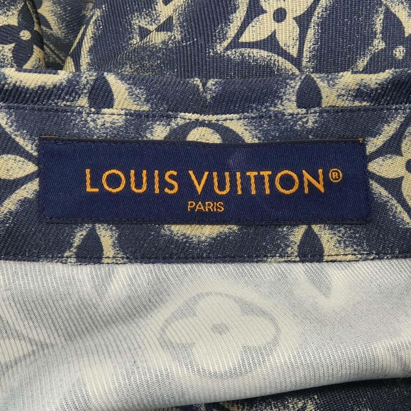Louis Vuitton Monogram Silk Shorts Short Sleeve Shirt Hps34wz49 S Shirt
