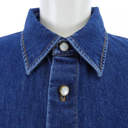 Louis Vuitton Signature Denim Short Sleeve Shirt Hss95wjee S/S Shirt