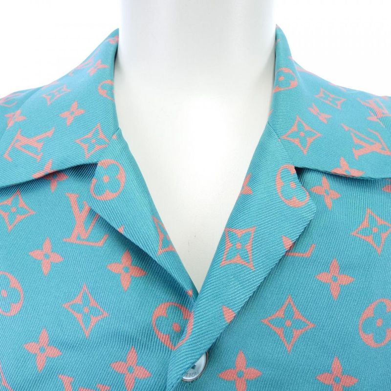 Louis Vuitton Monogram Short Sleeve Silk Shirt Hts06wupp S/S Shirt
