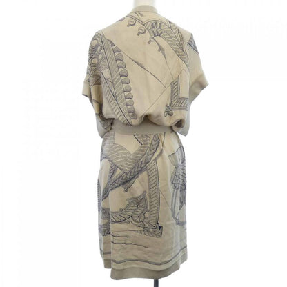 Hermes Zouaves ET Dragons *17-7762 Twill Raine Long Cardigan