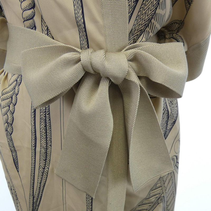 Hermes Zouaves ET Dragons *17-7762 Twill Raine Long Cardigan