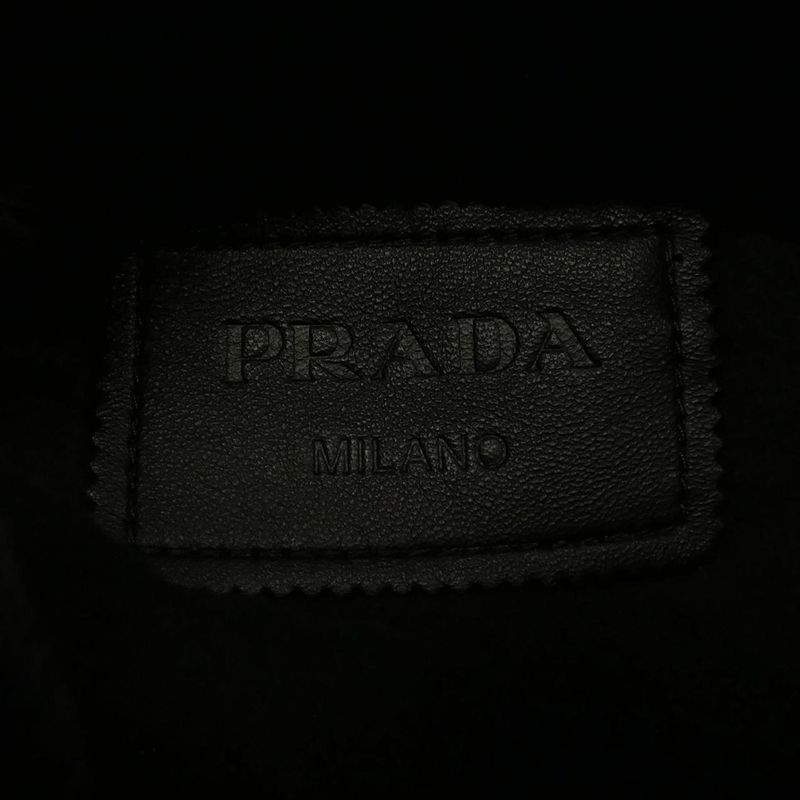 Prada Triangle Logo Upw404 1Y7Q Mouton Jacket